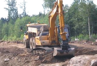 SANY medium digger works in No. 61 road expansion project in Sweden
