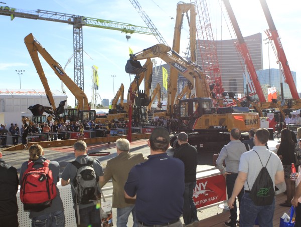 SANY machines at CONEXPO-CON/AGG 2017