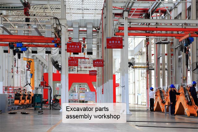 SANY excavator assembly facility- the most beautiful factory in China SANY excavator assembly facility- the most beautiful factory in China
