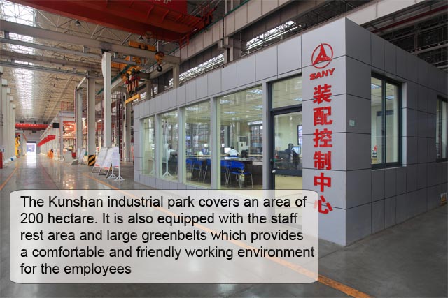 SANY excavator assembly facility- the most beautiful factory in China SANY excavator assembly facility- the most beautiful factory in China