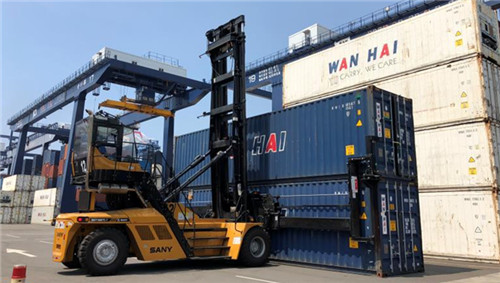 SANY cooperates with Wan Hai Lines SANY cooperates with Wan Hai Lines