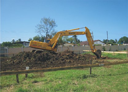 SANY excavator machine in Kenya municipal engineering