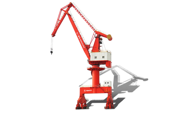 Grue pivotante sur portique