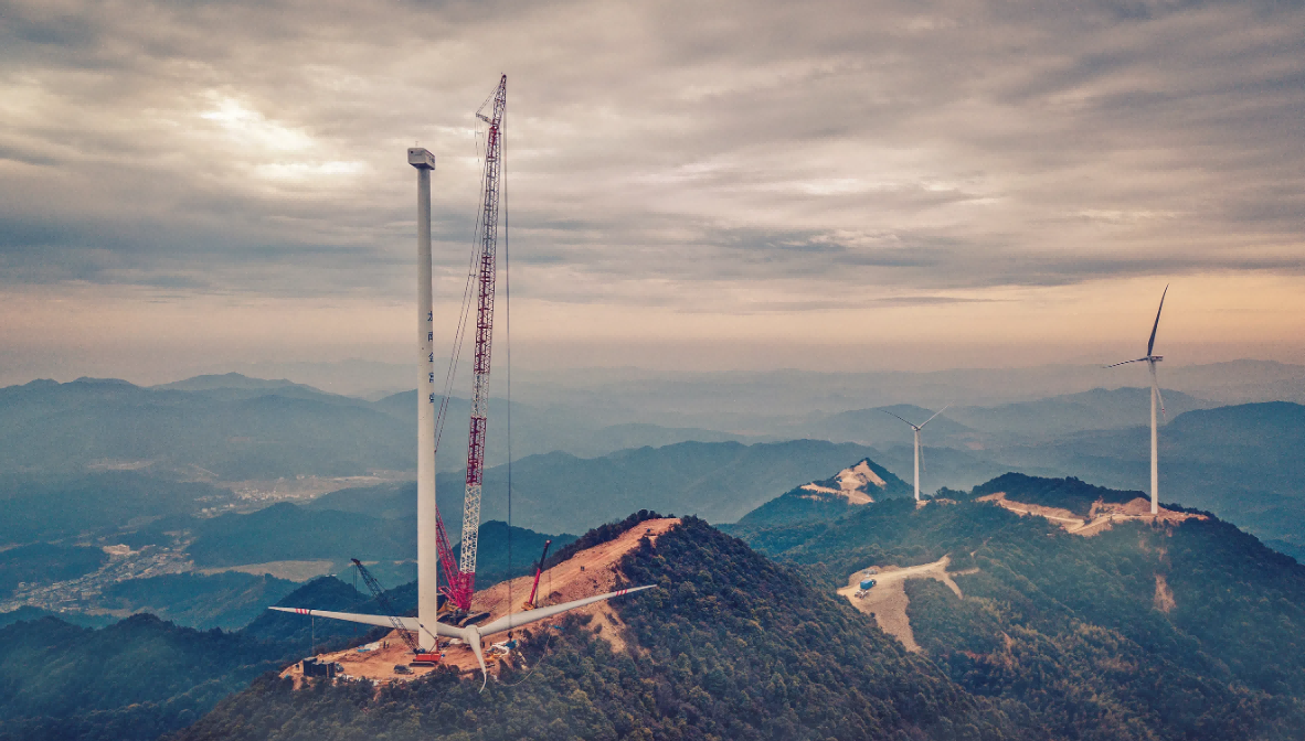 SANY crawler crane in construction