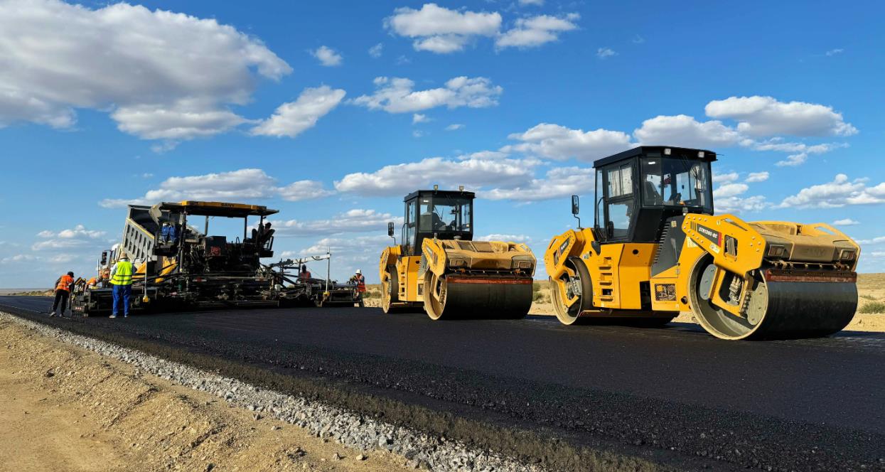 SANY Tandem Drum Roller under construction