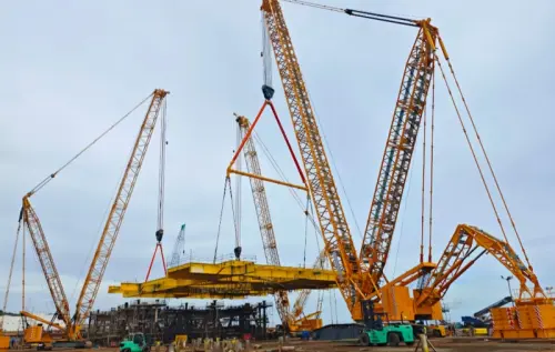 SANY SCC12500A Makes a Powerful Debut in Indonesia with Successful First Lift