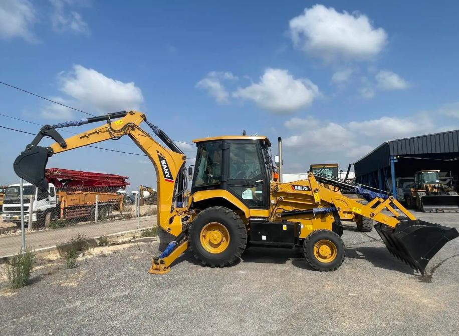 Backhoe loader for preparing assignments