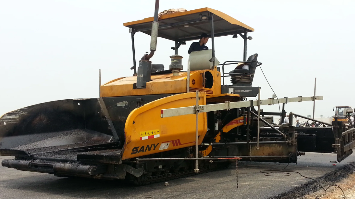 Concrete terrace under construction