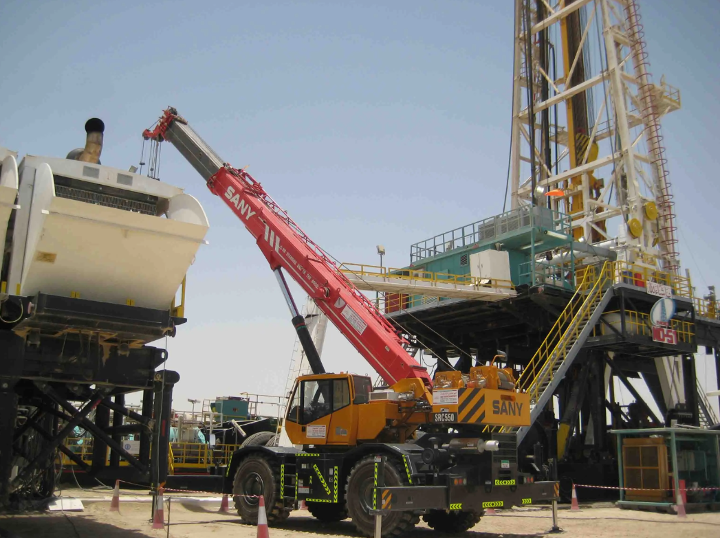 SANY Grúa todoterreno en funcionamiento