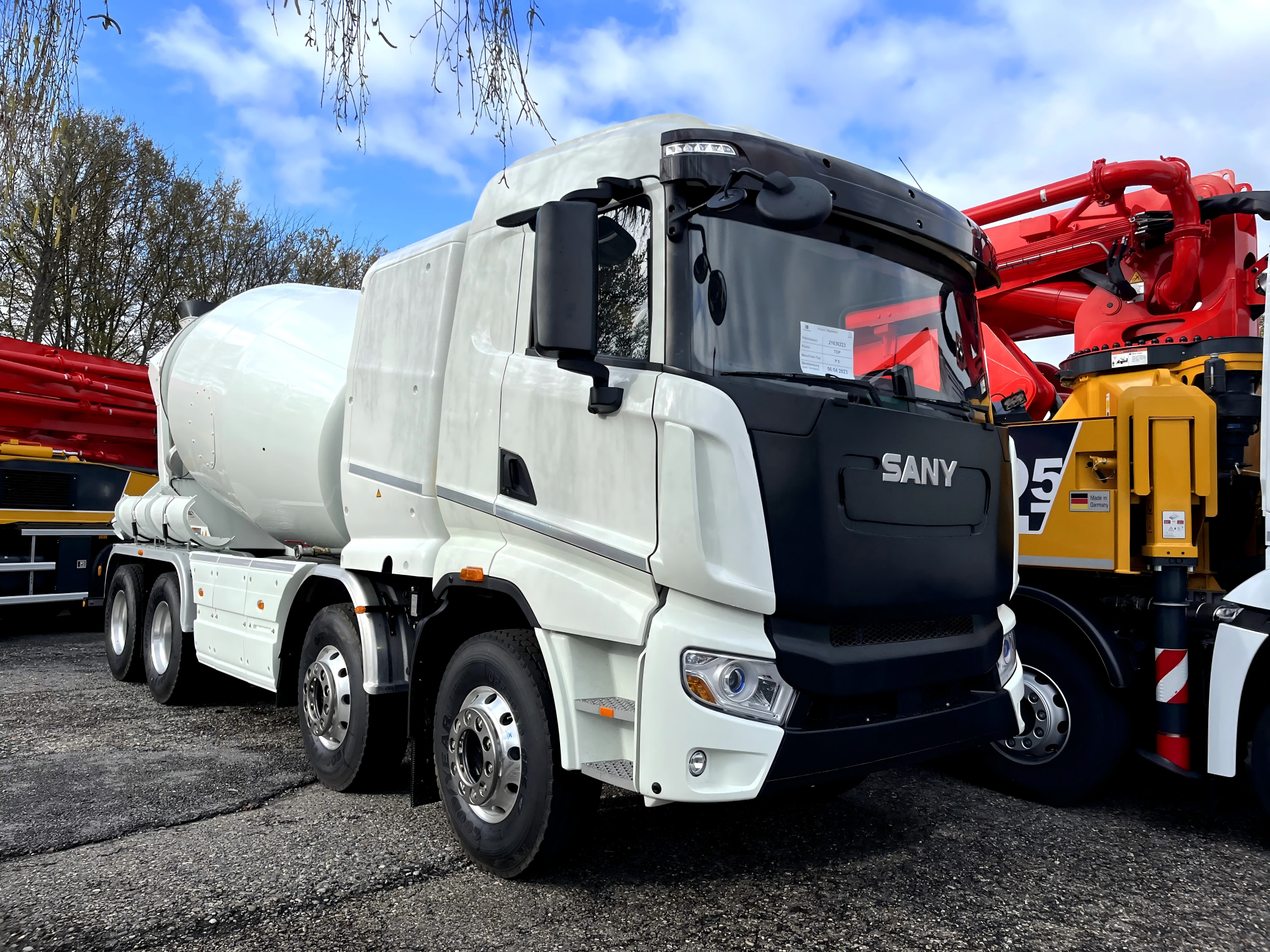 Concrete truck empty weight