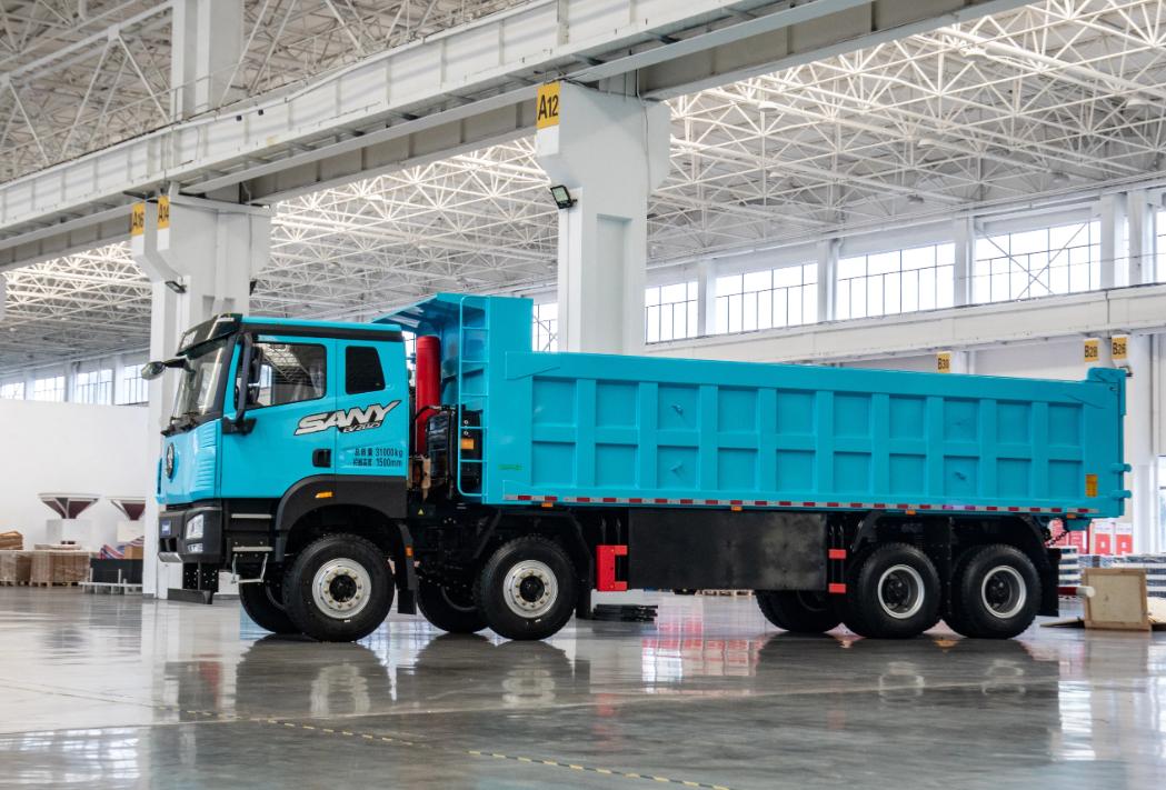 SANY Electric Dump Truck preparing for operation