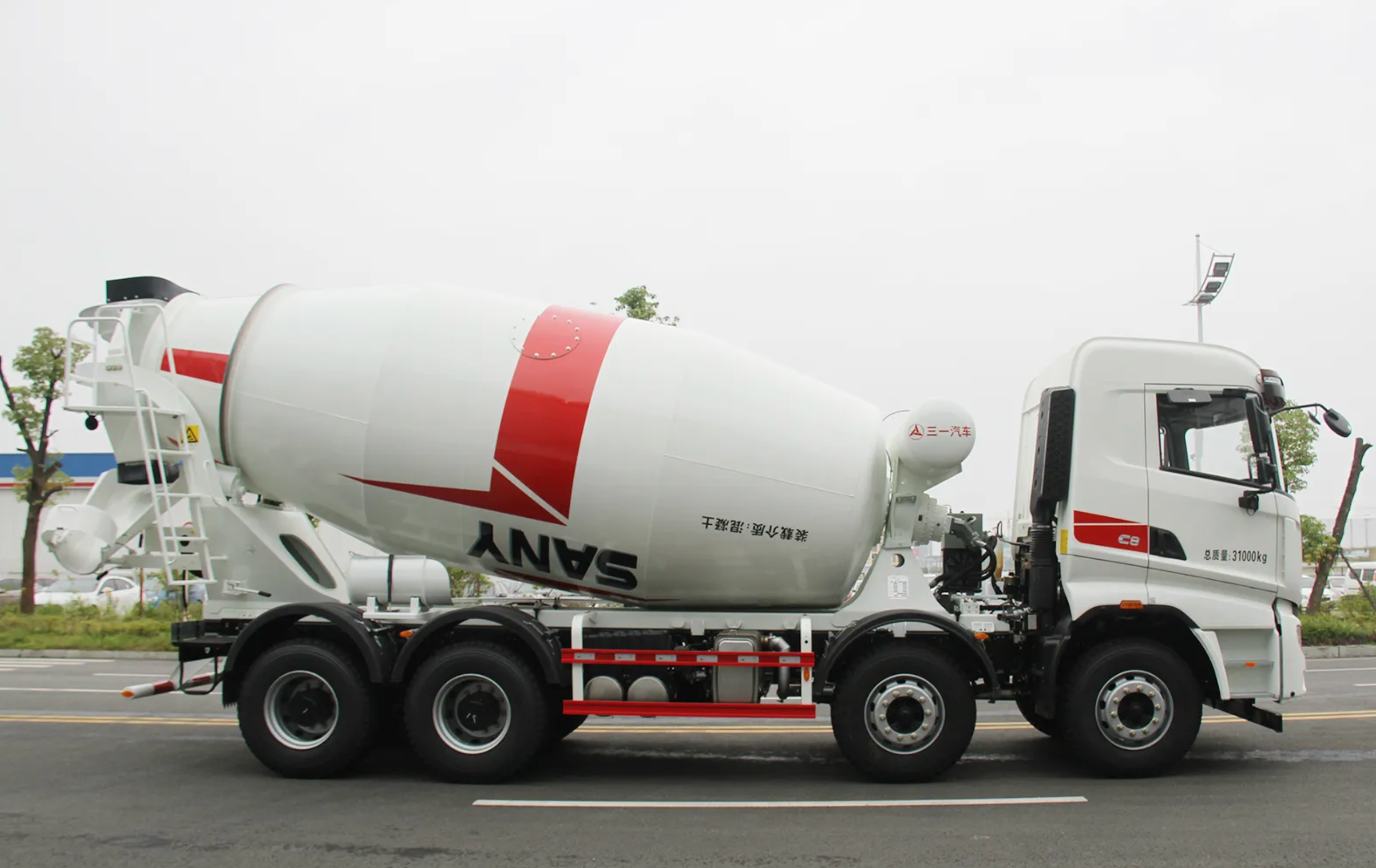 SANY truck mixer ready for work