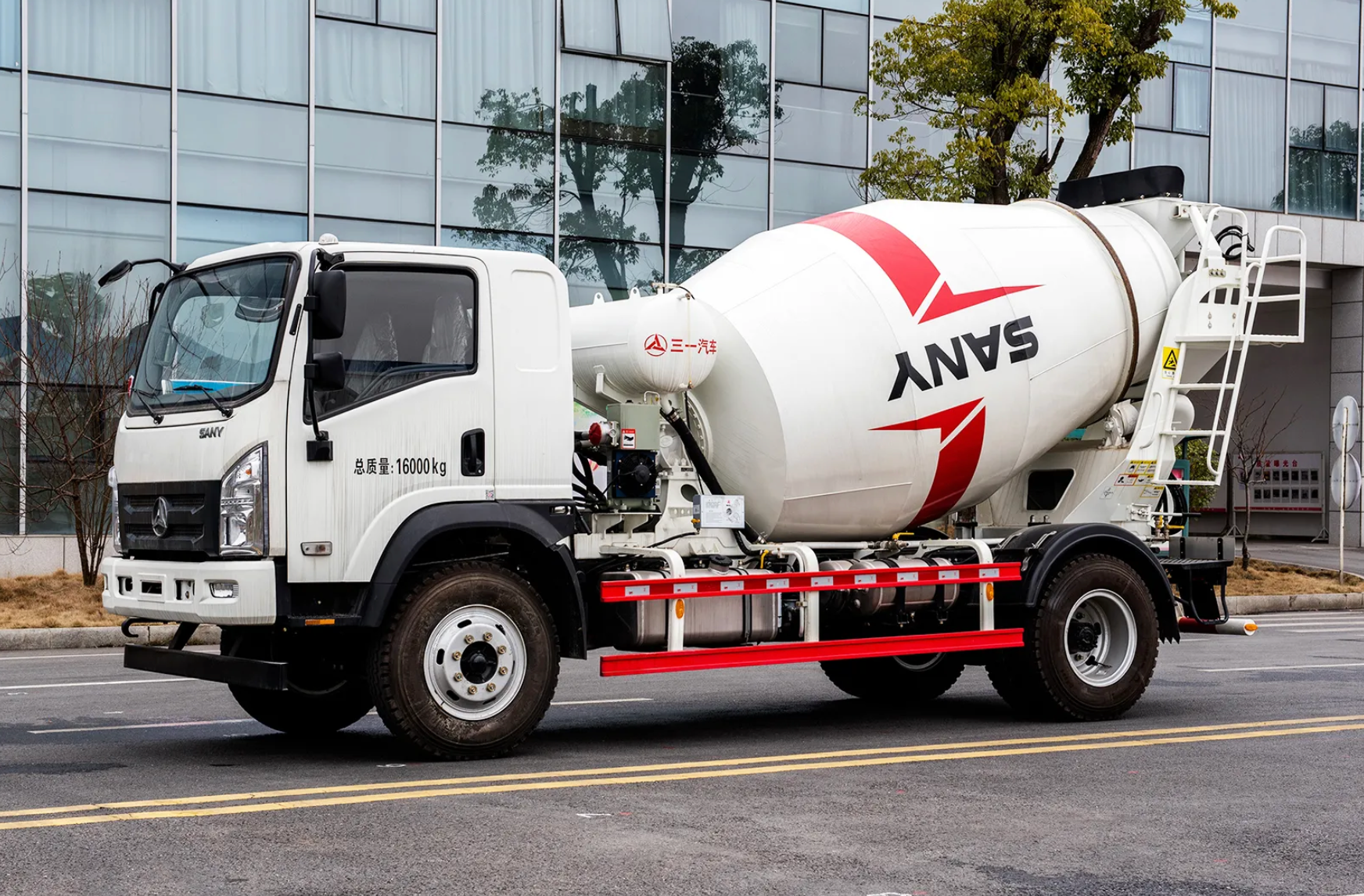 Truck mixer ready for work