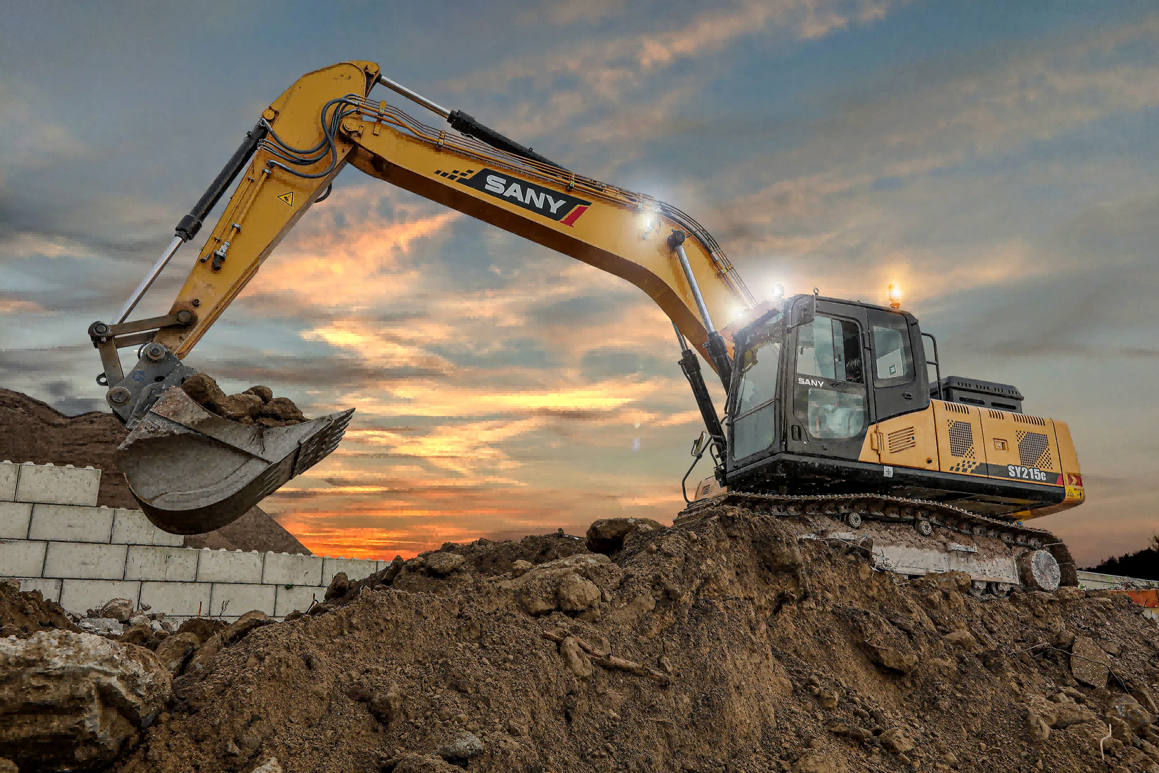 SANY land clearing equipment at work