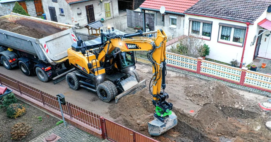 SANY wheel excavator