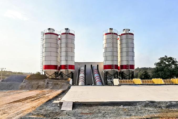 SANY Compacted Inclined Belt Batching Plant