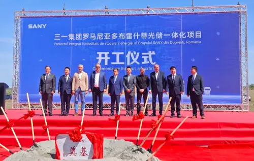 SANY Breaks Ground on Solar-Plus-Storage Project in Romania