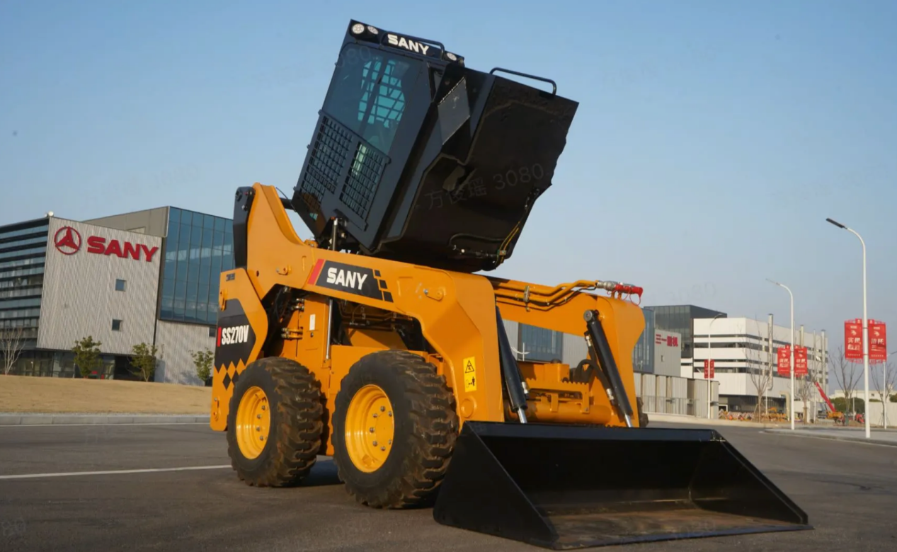 SANY skid steer loader ready for operation