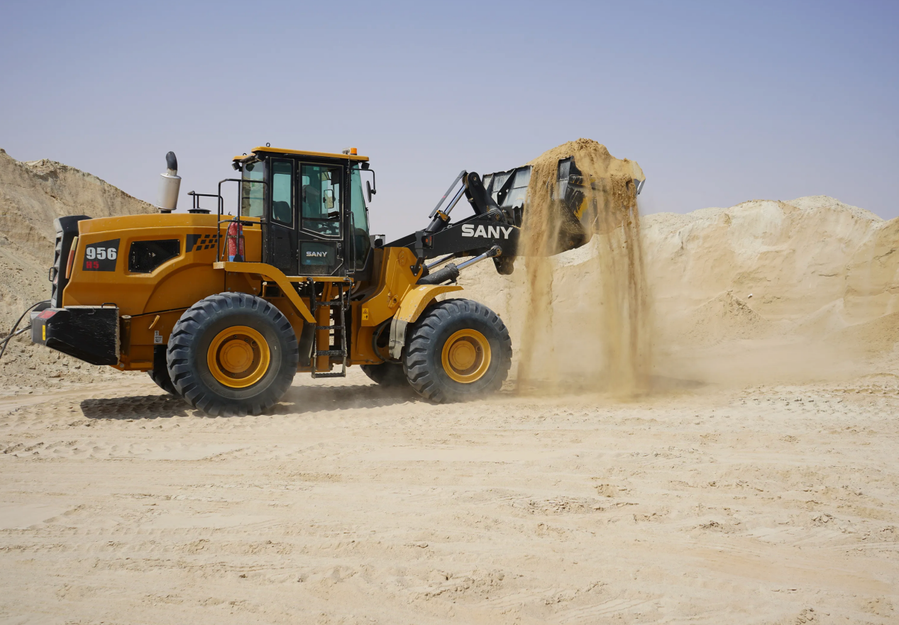 SANY wheel loader in operation