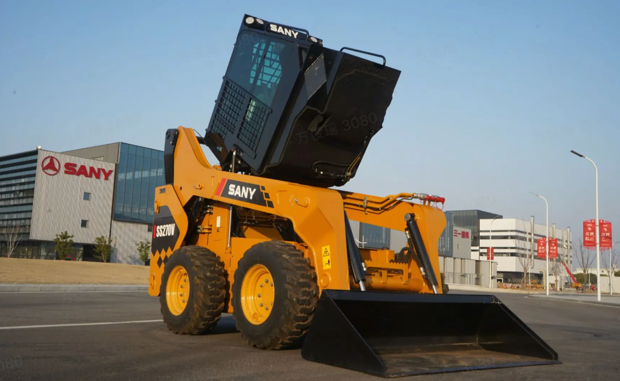 SANY skid steer loader ready for work
