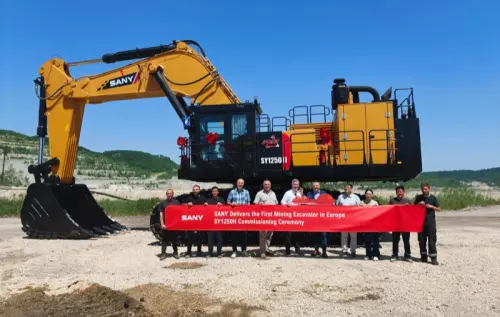 SANY’s 100-Ton Mining Excavator Makes Official Debut in Europe