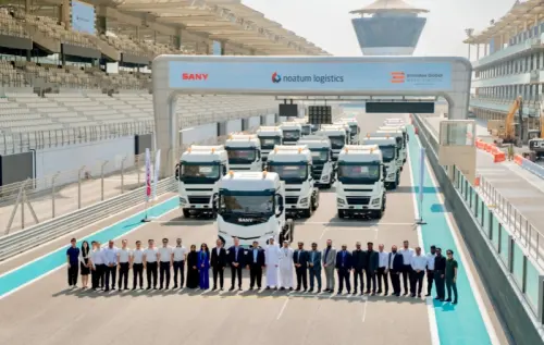 SANY Delivered 110 Electric Heavy Trucks to Noatum Logistics