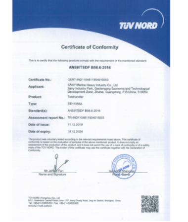 Telehandler qualification 1