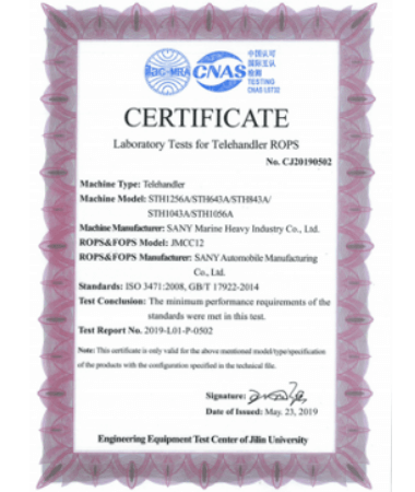 Telehandler qualification 3